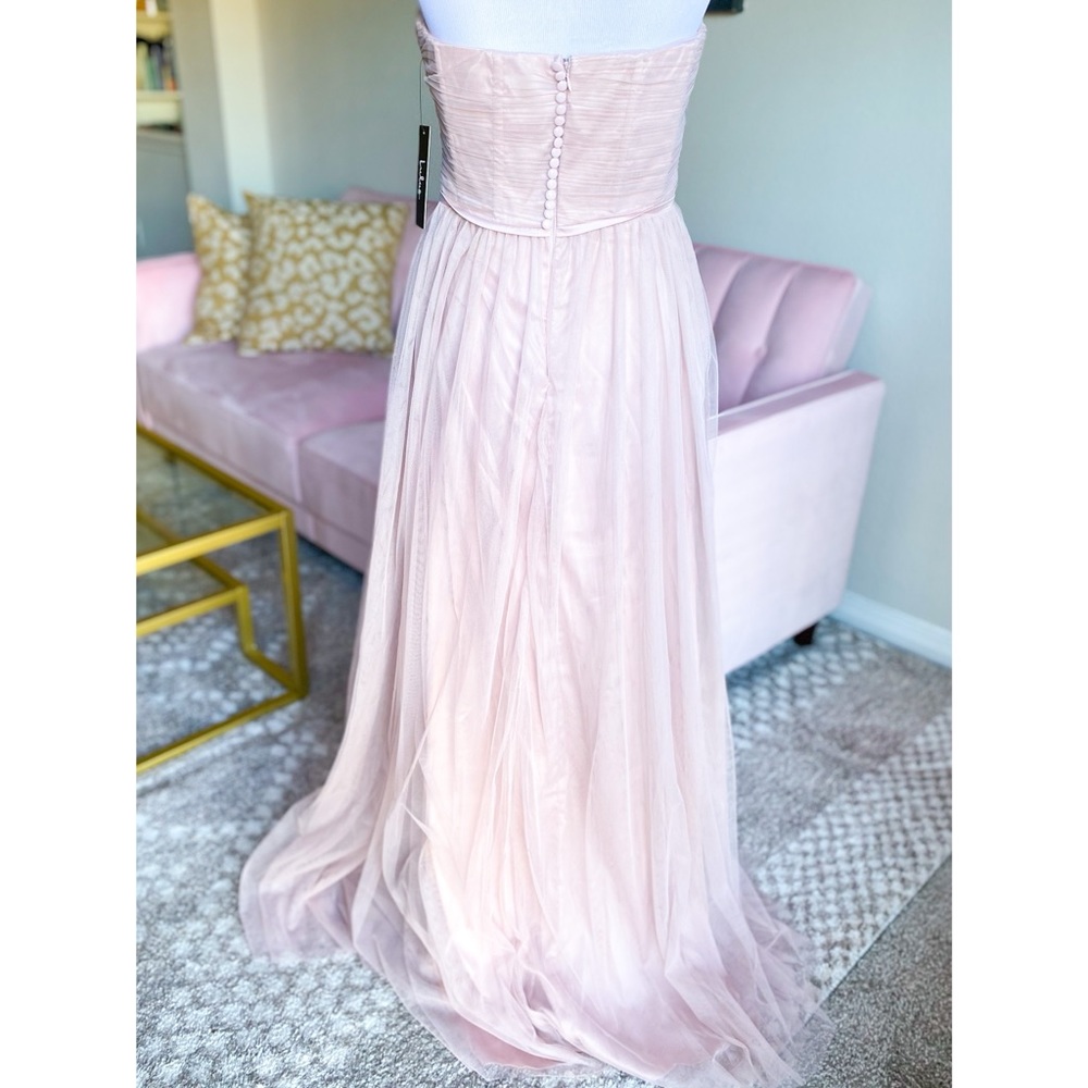 Lulu's Strapless Pink Gown - Picture 4 of 6